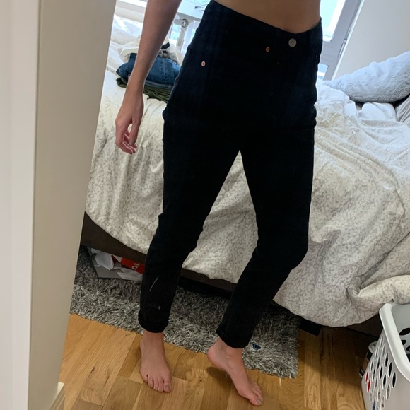 501 skinny black slate jeans